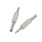 1 Replacement 3.5mm 4-Pole Male Repair Headphone Audio Jack Plug Connector Soldering for Most Earphone Jacks Durable Processing