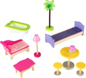 KidKraft Kayla Wooden Dollhouse – Multi-Level Playhouse for Kids