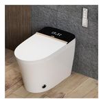 MEJE #MZE012 - Luxury Smart Toilet Bidet - in Celsius, Auto Open and Close, One Piece Elongated Auto Flush, Heated Seat, Dryer and Warm Water, Dual Flush, Remote Control, White (in Celsius)