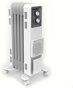 Dimplex 1500W Oil Portable Column Heater/Heating w/Turbo Fan/Thermostat WHT