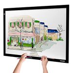 A2 Size Tracing Light Box, IMAGE LED Light Box, Large Ultra-Thin Tracing Light Board Stepless Brightness and Flicker-Free Design, Perfect for Drawing, 2D Animation, Calligraphy, Embossing, Sketching Tattoo