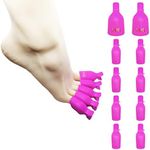 (10 Pcs Pink Toenail) Plastic Acryl