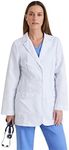 Grey's Anatomy 7446 Missy 2 Pkt White Lab Coat w/ Back Tab Medium