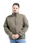 Hardsoda Polyester Men's Standard Length Puffer Jacket (0323-Hsjkt15-05_Olive_3Xl)