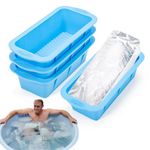 4 Pack Large Ice Cube Mold, Silicone Ice Cube Trays for Freezer, Easy Release Reusable Molds Making 4.5 lbs Ice Cubes for Ice Bath Cold Plunge Tub or Coolers