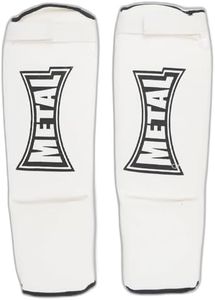 METAL BOXE Protège-Tibias/Pieds Blanc XL
