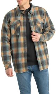 Legendary Whitetails Men's Tall Size Archer Thermal Lined Flannel Shirt Jacket, Sky, X-Large Tall