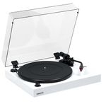 Fluance RT83 Reference High Fidelity Vinyl Turntable Record Player with Ortofon 2M Red Cartridge, Speed Control Motor, High Mass MDF Wood Plinth, Vibration Isolation Feet - Piano White