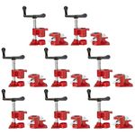 IVWNNN Pipe Clamp Heavy Duty Pipe Clamps 3/4" Cast Iron Pipe Clamps for Woodworking Wood Clamps Quick Release Bar Clamps for Carpentry, Home Improvement (8 Pack, 3/4")