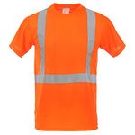 SAFEGEAR Large Orange High Vis T-Shirt - Type R Class 2, CSA Z96-15 Compliant