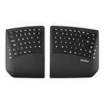 Perixx PERIBOARD-624B UKQWERTY Wireless Ergonomic Keyboard - Adjustable Tilt, Split Design, Low Profile Keys - Black