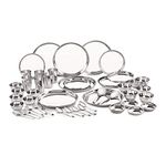 Neelam Stainless Steel Premium Dinner Set (Set of 50 Pcs)