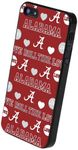 FOCO Forever Collectibles NCAA Alabama Crimson Tide Love Print Hard Apple iPhone 5 / 5S Case