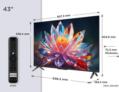 TCL 43" QLED 4K HDR Smart TV – Ultra HD Display