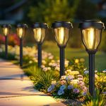 DERAYSION 12 Pack Solar Lights Outd