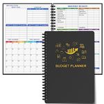 Budget Planner - Monthly Finance Organizer with Expense Tracker Notebook to Manage Your Money Effectively, Undated Finance Planner/Account Book, Start Anytimem,A5(8.6x5.9 inchs),100gsm Paper - Golden