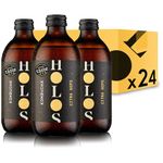 HOLOS Kombucha Drink Citra Hops 24 x 330ml bottles | Authentic small-Batch kombucha, great taste low-sugar & unpasteurised, hand-crafted, all-natural ingredients