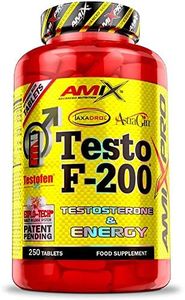 AMIX Testo F-200 - 250 Tabletas - Suplemento Alimenticio - Aumenta el Nivel de Testosterona - Aporta Fuerza Energía y Resistencia - Refuerza el Sistema Inmunológico