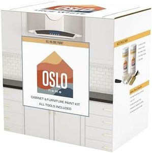 Oslo Home True White All In One Cabinet, Furniture, 7 Piece Paint Makeover Kit