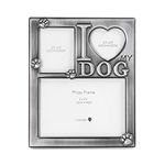 Lasody I Love My Dog Collage Picture Frame Woof Picture Frame Tabletop Frame for Dog-Cherish Every Memory Cat & Dog Picture Frame 2 (3 photos, Multiple Dog)