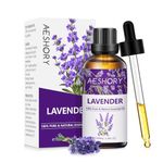 AESHORY Lavender Essential Oil 100ml, 100% Pure Undiluted Lavanda Oil Essential Oils for Diffuser, Aromatherapy, Bath, Massage, Sleeping, Skin Care, Perfume & Candle Making