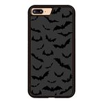 aiyaya for iPhone 8 Plus & iPhone 7 Plus Case Cool Black Bat Phone Case for Men Teen Boys Kids Boys