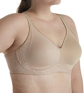 Playtex Women's 18 Hour Side and Back Smoothing Wirefree Bra, Nude,44DDD