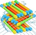 LATERN 12Pcs Water Pistols for Kids, 42CM Mixed Colors Plastic Water Pistol Beach Toy Squirt Gun Water Blaster for Summer Pool Garden Outdoor Water Party Favors (3 Colors)