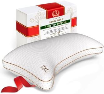 Royal Therapy King Memory Foam Pillow, Adjustable Shredded Odor-Free Pillow for Neck & Shoulder Pain Relief, Support for Back, Stomach, Side Sleepers