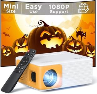 Yoton Mini Proyector Portátil - Soporta Full HD 1080P, Y3 Proyector Compatible con Móviles, Teléfonos, PC, PS5 y Xbox, Entradas USB, HDMI, SD, AV
