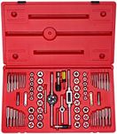 Neiko 00908A SAE and Metric Tap and Hexagon Die Set, Alloy Steel 76-Piece Set