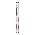 SuperStrokeTraxion Tour XL+Plus™ Golf Putter Grip, White/Red/Gray (Tour XL 3.0) | Advanced Surface Texture That Improves Feedback and Tack | Minimize Grip Pressure with a Unique Parallel Design