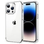 JETech Case for iPhone 14 Pro 6.1-Inch, Non-Yellowing Shockproof Phone Bumper Cover, Anti-Scratch Clear Back (Clear)