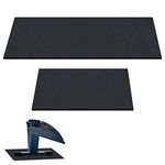 2 Pieces Rower Mat Compatible with Model D Concept 2 Rowing Machine Anti Slip and High Density Thick Floor Mat for Home Gym Foam Floor Protective Mat, Black