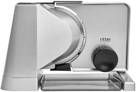 ritter solida 4 Elektrischer Allesschneider & Brotschneidemaschine aus Vollmetall, Made in Germany