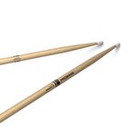 ProMark Rebound 7A Hickory Drumsticks, Oval Nylon Tip, One Pair, Natural, RBH535N