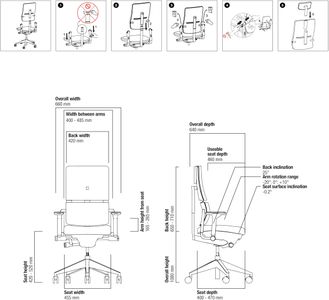 Steelcase Please Ergonomic Office Chair – Adjustable Lumbar, Black