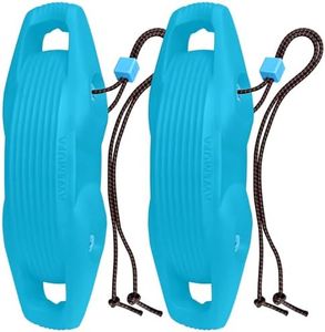 AWEMUFA 2 Pack EVA Boat Fenders for Docking, 28'' x 6.7'' Extra Large Boat Bumpers for Docking Blue Boat Buoys Bumpers, Ideal for Pontoon Boat, Fishing Boat, PWC and Jet Ski