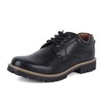 LOUIS STITCH Casual Boot For Men| Handcrafted | Lace-up Boot | Size-UK06 Obsidian Black (LSRGBT-WL)