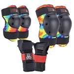 Triple Eight Saver Series Pad Set with Kneesavers, Elbowsavers and Wristsavers, Large, Tie Dye