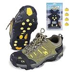 SYOURSELF Ice Cleats Crampons for Winter Boots,Anti-Slip Crampons Hiking Ice Cleats for Shoes and Boots,Ice Traction Cleats Grips Ice Cleats for Women Men Kids Hiking Fishing Walking Jogging Running