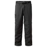 Craghoppers Mens Kiwi Conv Trousers Hiking Pants, Black, 40W EU