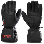 Savior Heated Gloves for Men Women, Electric Heated Gloves,Heated Ski Gloves(XS)