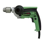 Metabo HPT Drill | 1/2-Inch| Corded | 9-Amp | 0-850 RPM | Variable Speed Trigger | Form Fit Palm Grip | Contractor-Grade Cast Aluminum Gear Housing | Belt Hook | 5-Year Warranty | D13VF