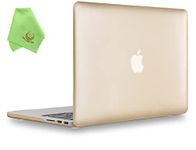 UESWILL Luxury Gold Matte Hard Case Compatible with MacBook Pro (Retina, 13 inch, Early 2015/2014/2013/Late 2012), Model A1502/A1425,No USB-C, No CD-ROM, Gold