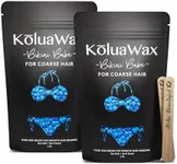 KoluaWax Hard Wax Beads for Hair Removal - Coarse Body Hair Formula - Brazilian, Underarms, Back Chest, Bikini Area Waxing- Large 1lb Refill Pearl Beans for Wax Warmers- Babe Cera Para Depilar- 2 Pack