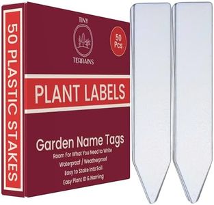 Plant Labels for Outdoor Garden - Waterproof Plant Tags for Naming & Identifying - Plant Markers Easily Stake Into Soil - Care Instruction Signs