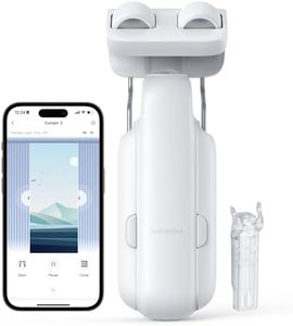 SwitchBot Automatic Curtain Opener - Bluetooth Remote Control Smart Curtain with App/Timer, Upgraded High-Performance Motor, Add Hub to Work with Alexa, Google Home, HomeKit