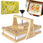 Happinit Large Flower Press Kit, 6 Layers 11" x7" Even Pressure Flower Pressed DIY Arts, Flower Pressing Kit for Adults, Dried Flower Plant Preservation Kit for Craft Lovers