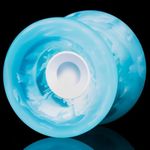 Professional Finger Spin Tricks Yoyo - MAGICYOYO H01 Unresponsive Yoyo - Dual Purpose Yoyo with Responsive Yoyo Bearing Kit + Yoyo Storage Bag +12 Yoyo Strings (Blue)